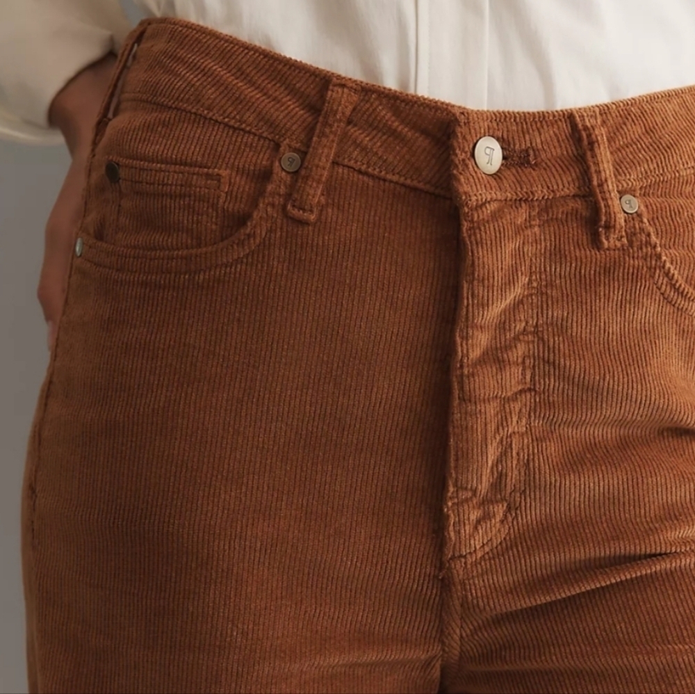 Pilcro The Scotty Cuffed High-Rise Straight Leg Jeans Corduroy Edition - Picture 3 of 13